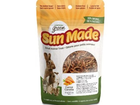 Gâteries Sun Made Living World Green pour petits animaux, carotte Sale