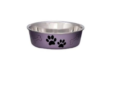 Loving Pets Bella, Bol Mauve Métallique For Cheap