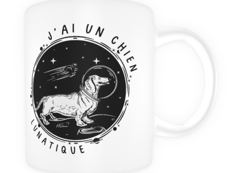 Tasse en céramique-Thème animaux-Chien Lunatique For Cheap