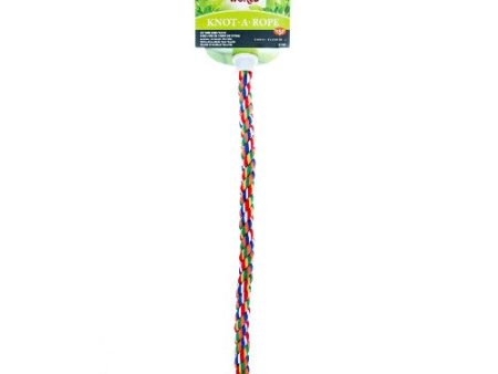 Perchoir Knot-A-Rope Living World en coton, multicolore, diam. 16 mm, long. 38 cm Discount