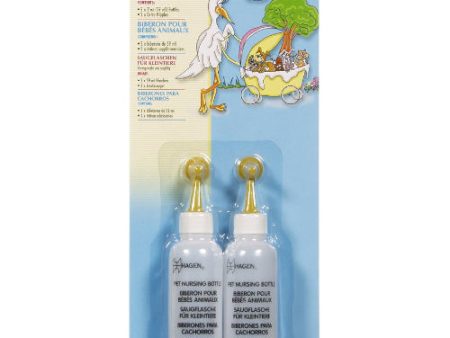 Biberons Dogit pour bébés animaux, 2 x 59 ml avec 2 tétines de rechange For Discount