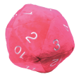 D20 Jumbo Plush Dice - Hot Pink Online Sale