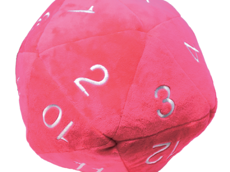 D20 Jumbo Plush Dice - Hot Pink Online Sale