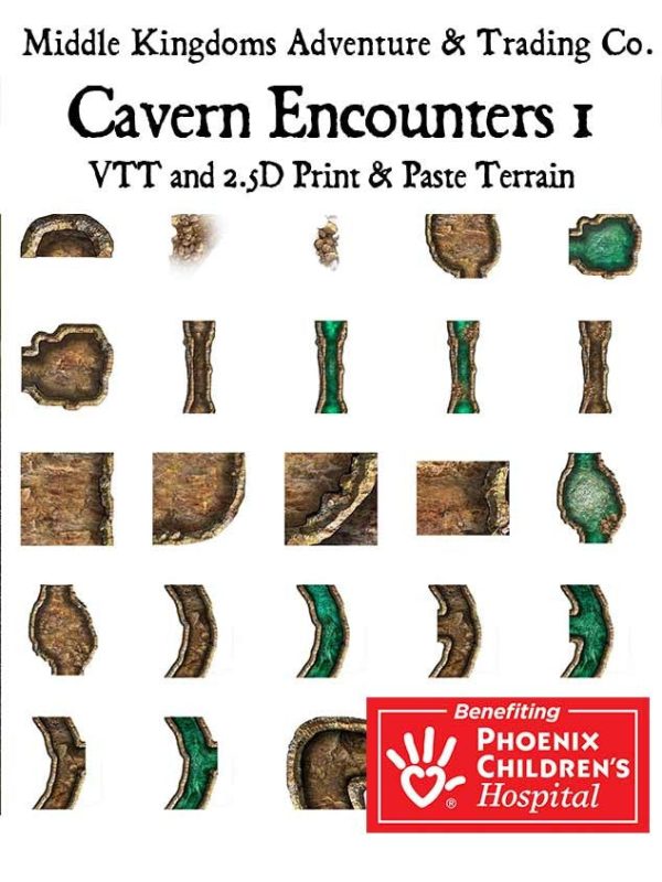 Adventure Map Tiles: Cavern Encounters Tiles Set 1 Hot on Sale