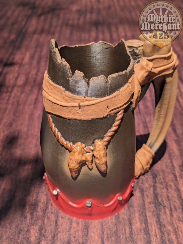 Barbarian Class 3D Printed Mythic Mug Stein | Tabletop RPG Gaming Cosplay - Dungeons and Dragon DnD D&D Wargaming | Drink Koozie Can Holder. Discount