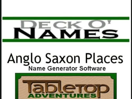 Deck O  Names: Anglo Saxon Places Generator Software Sale