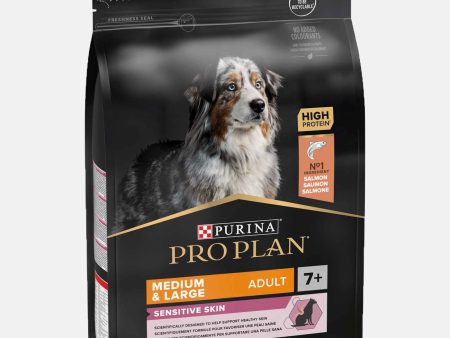 PRO PLAN Medium & Large Adult 7+ Sensitive Skin Dry Dog Food with Salmon For Sale