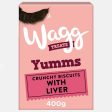 Wagg Yumms Crunchy Liver Dog Biscuits 400g Fashion