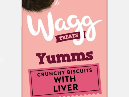 Wagg Yumms Crunchy Liver Dog Biscuits 400g Fashion