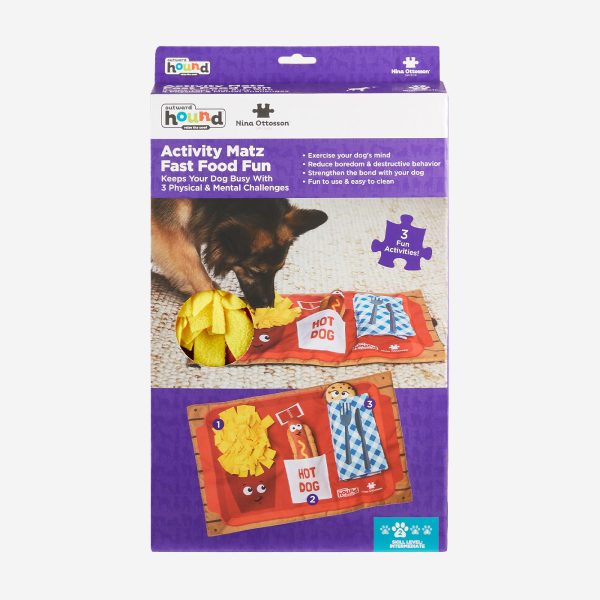 Nina Ottosson Dog Activity Matz Fast Food Fun Mat Online Sale