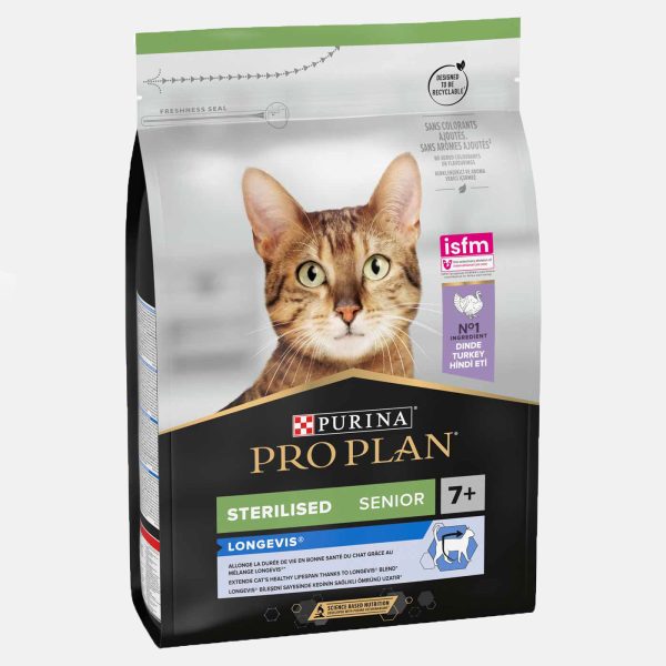 PRO PLAN Sterilised Longevis Senior Cat Dry Food with Turkey 3kg Sale