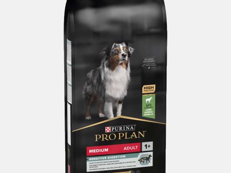 PRO PLAN Medium Adult Sensitive Digestion Dry Dog Food with Lamb 14kg Online now