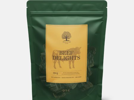 Essential Foods Beef Delights Dog Treats 150g Cheap